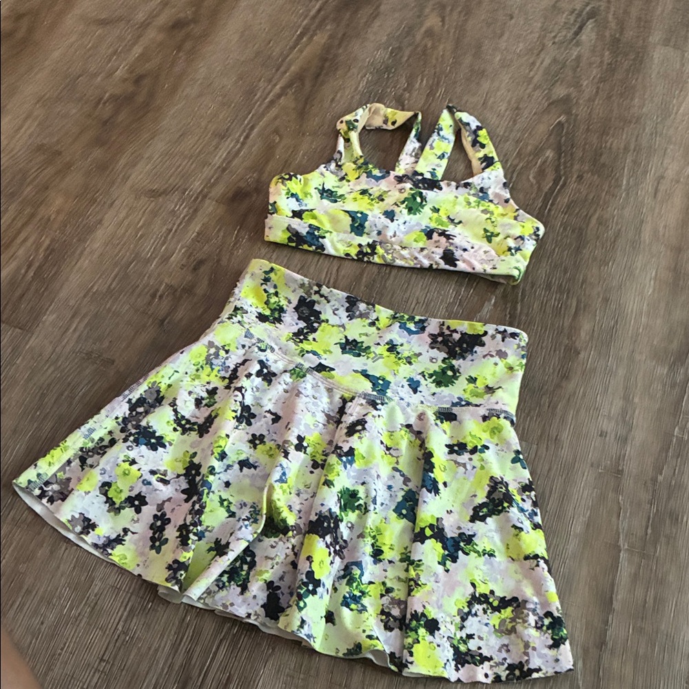Old Navy Kids Matching Set - Yellow and Black Floral